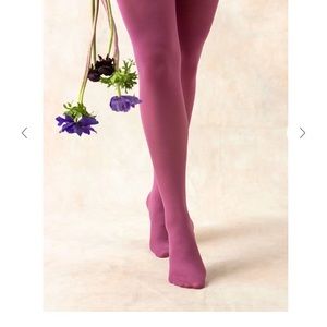 NWT Gudrun Sjoden Purple Pink Tights Size S/M
